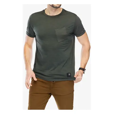 Merino triko Sensor Merino Air Traveller Tee - olive green