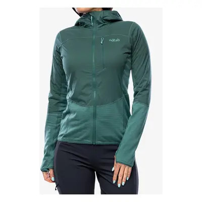 Mikina s kapucí Rab Ascendor Summit Hoody - green slate/eucalyptus