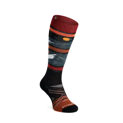 Lyžařské ponožky Smartwool Ski Full Cushion Midnight Ski Pattern OTC Socks - black