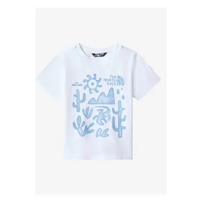 Tričko pro děti The North Face S/S Outdoor Graphic Tee - white/steel blue