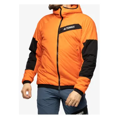 Zateplená bunda adidas TERREX Techrock Stretch PrimaLoft Hooded Jkt - semi impact orange/black