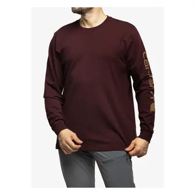 Tričko s dlouhým rukávem Carhartt Sleeve Logo T-Shirt L/S - port