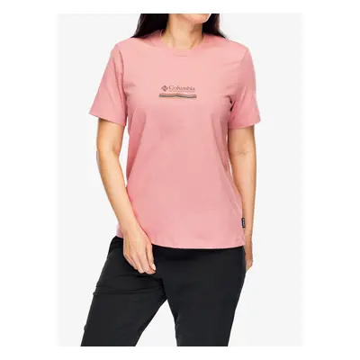 Bavlněné tričko dámské Columbia Boundless Beauty S/S Tee - pink agave/heritage