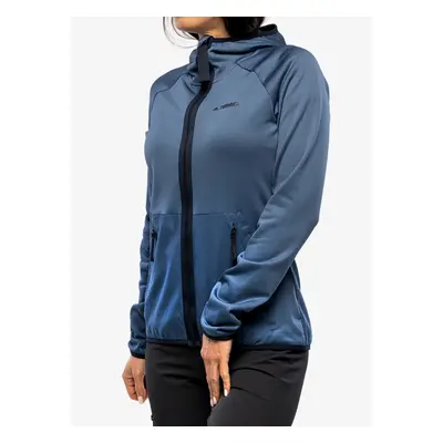 Dámská mikina s kapucí adidas TERREX Tech Flooce Light Hooded Fleece - wonder steel