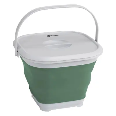 Vědro Outwell Collaps Bucket Square w/lid - shadow green