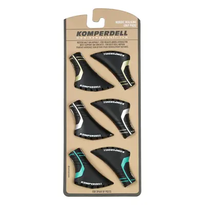 Koncovky na hole Komperdell Nordic Walking Pad 3Pack - black/gold/silver/mint