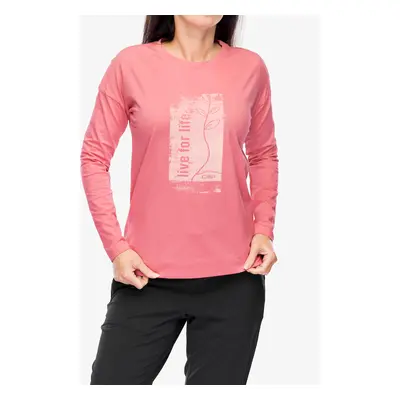 Dámská mikina bez kapuce CMP Bloom T-Shirt LS - desert rose