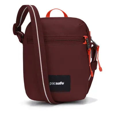 Kapsička na krk Pacsafe Go Micro Crossbody - garnet red