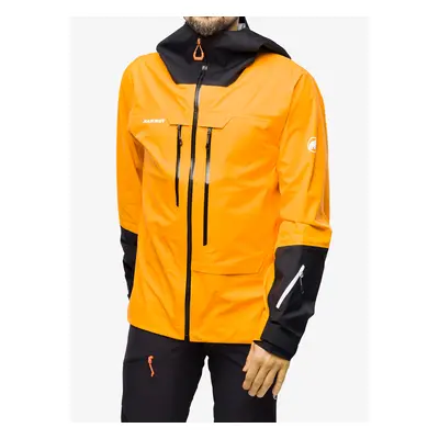 Bunda na lyže Mammut Haldigrat Air HS Hooded Jacket - tangerine/black