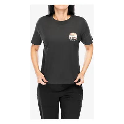 Dámské tričko s potiskem Rip Curl Line Up Relaxed Tee - washed black