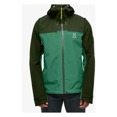 Bunda s membránou Haglofs ROC Flash GTX Jacket - dk jelly green/seaweed green