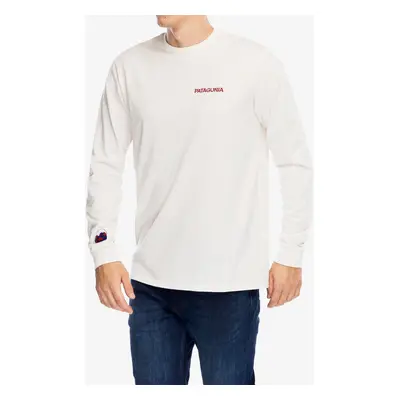 Mikina bez kapuce Patagonia L/S Chill Responsibili-Tee - birch white