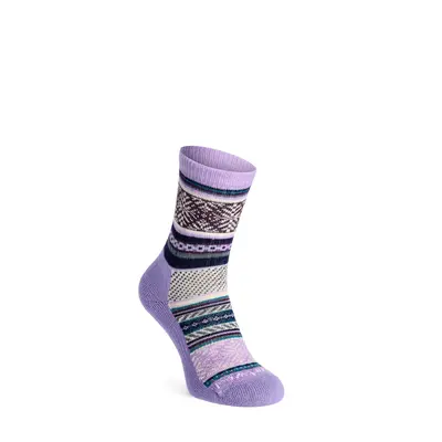 Merino ponožky Smartwool Fair Isle Sweater Crew Socks - ultra violet