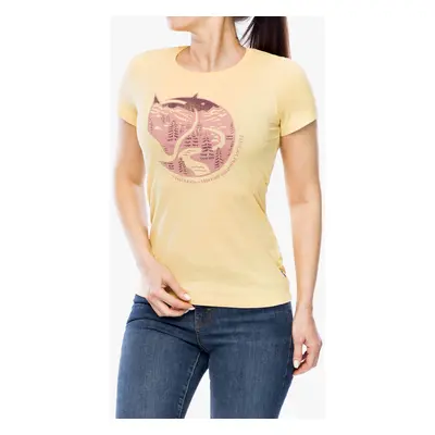 Dámské tričko Fjallraven Arctic Fox Print T-shirt - mais yellow