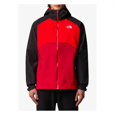 Bunda do deště The North Face Stratos Jacket - garnet red/high risk red