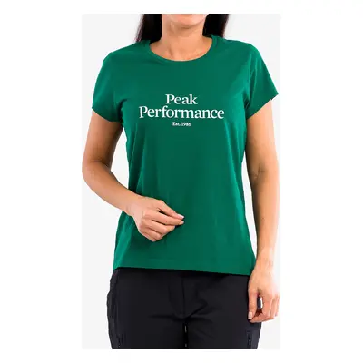 Dámské bavlněné tričko Peak Performance Original Tee - green ivy