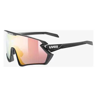 Brýle na kolo Uvex Sportstyle 2.0 V - black matt/litemirror red