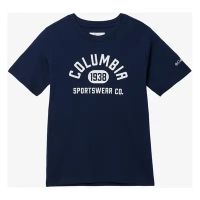 Chlapecké tričko Columbia Basin Ridge SS Graphic Tee - collegiate navy/college life