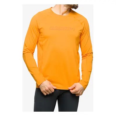 Mikina bez kapuce Mammut Selun FL Longsleeve Logo - tangerine