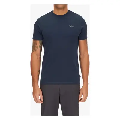 Bavlněné tričko Rab Basecamp Peak Tee - tempest blue