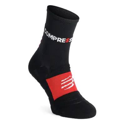 Ponožky na běhání Compressport Pro Racing Socks Winter Run - black/high risk red