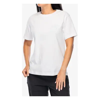 Dámské lezecké triko Arcteryx Kragg Cotton Little Bird Crew SS - white light/white