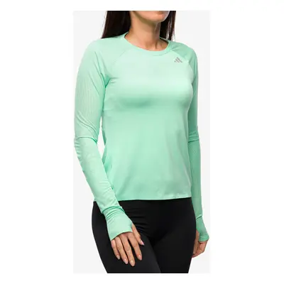 Mikina na běhání dámská adidas Adizero Longsleeve - easy green