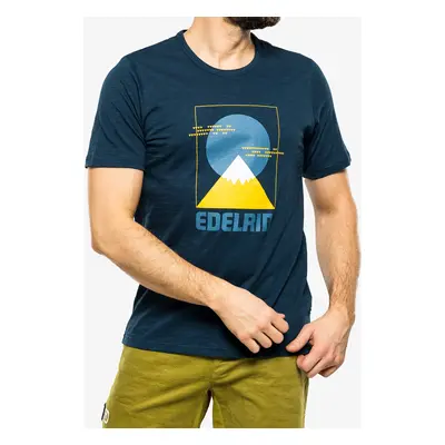 Bavlněné tričko pánské Edelrid Me Highball T-Shirt IV - blueberry