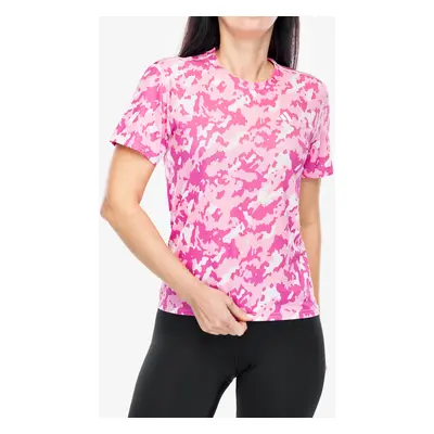 Běžecké tričko dámské adidas Own The Run Camo Running Tee - clear pink