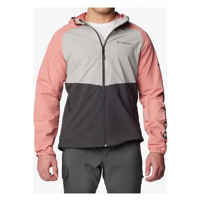 Softshellová bunda Columbia Panther Creek Jacket - flint grey/shark/pink agave