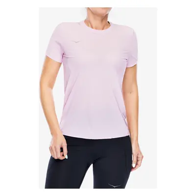 Běžecké tričko dámské Hoka Performance Run Short Sleeve - pink twilight