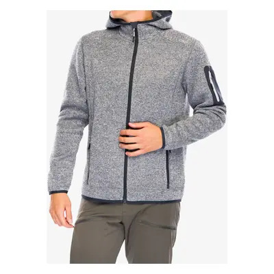 Fleecová bunda CMP Borgis Fix Hood Jacket - ice/titanio/nero