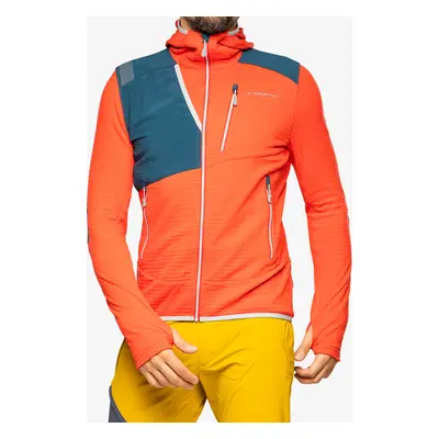 Mikina s kapucí La Sportiva Lucendro Thermal Hoody - poppy/storm blue