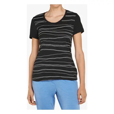 Merino triko dámské Icebreaker Merino Tech Lite SS Scoop Tee Sea of Summits - black