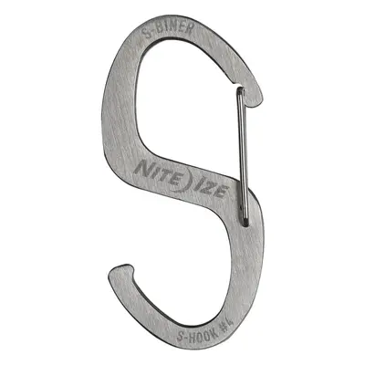 Nosič materiálu ve tvaru karabiny Nite Ize S-Biner Hook &#039;N Hold - steel