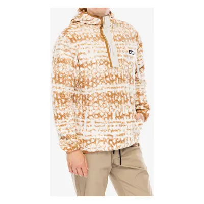 Mikina s kapucí Columbia Helvetia II Printed Hoodie - camel brown stippled stripe