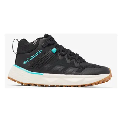 Turistické boty dámské Columbia Facet Mid Outdry - black/bright aqua