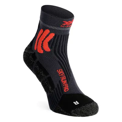 Ponožky na běhání X-Socks Sky Run Pro 4.0 - anthracite/dragonfly red