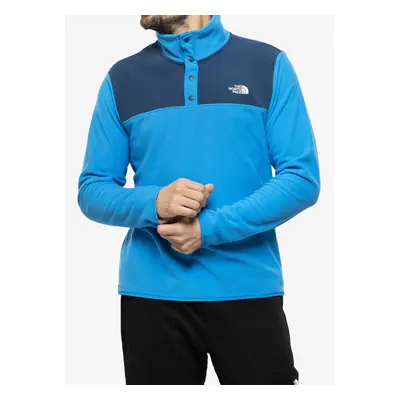 Fleece mikina The North Face TKA Glacier Snap-Neck Pullover - blue