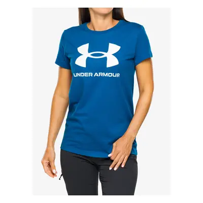 Dámské tričko Under Armour Live Sportstyle Graphic SSC - varsity blue/white