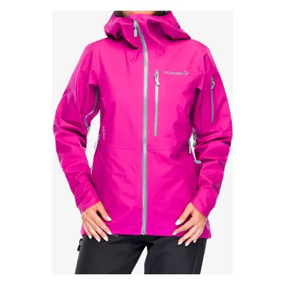 Dámská nepromokavá bunda s membránou Norrona Lofoten GORE-TEX Jacket - festival fuchsia