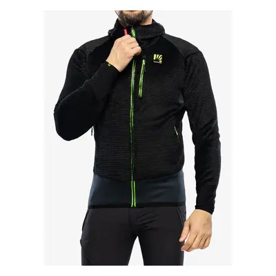 Fleecová bunda Karpos K-Performance H-Loft Fleece - black/green fluo