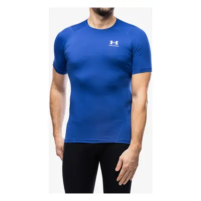 Sportovní tričko Under Armour HG Armour Comp S/S - royal/white