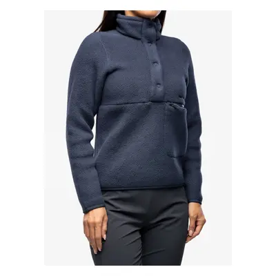 Fleecová mikina dámská Peak Performance Fleece Snap T-Neck - blue shadow