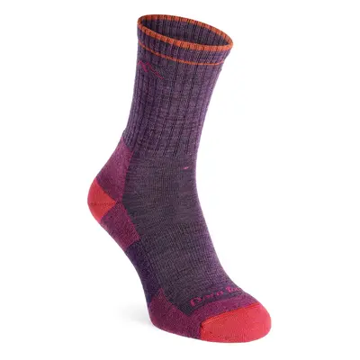 Dámské ponožky Darn Tough Hiker Micro Crew Midweight with Cushion - plum heather