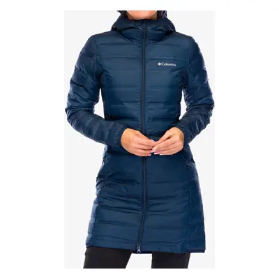 Dámský péřový kabát Columbia Lake II Down Long Hooded Jacket - collegiate navy