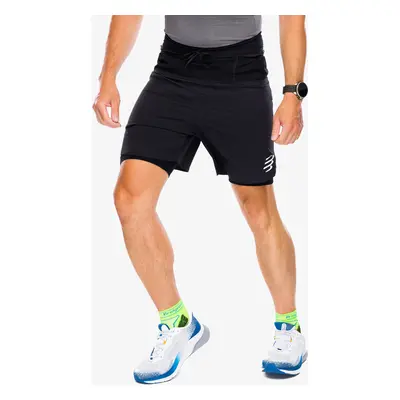 Běžecké kraťasy Compressport Trail Racing 2-in-1 Short - black