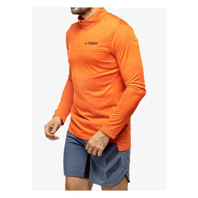 Mikina adidas TERREX Multi Half-Zip LS - semi impact orange