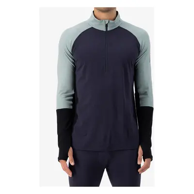 Funkční mikina Mons Royale Olympus Half Zip - dew/9 iron/black