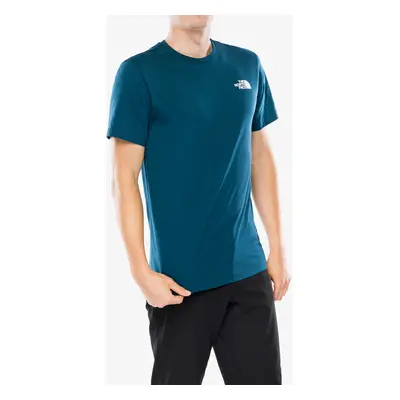 Bavlněné tričko The North Face S/S Redbox Tee - midnight petrol/tnf red